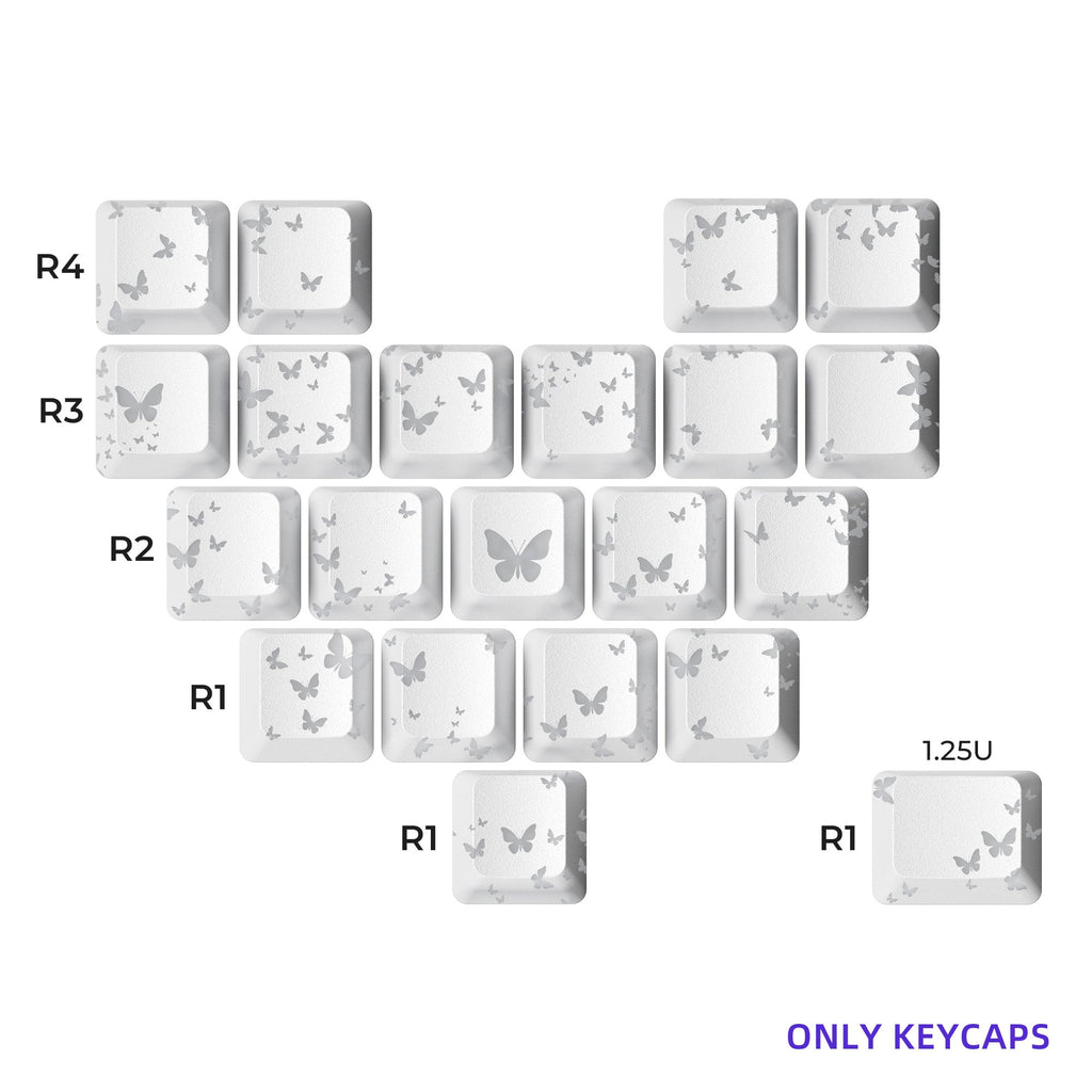 XVX FlutterBloom OEM Profile IMD-Tech Keycaps 21-Key – Vladimir's ...